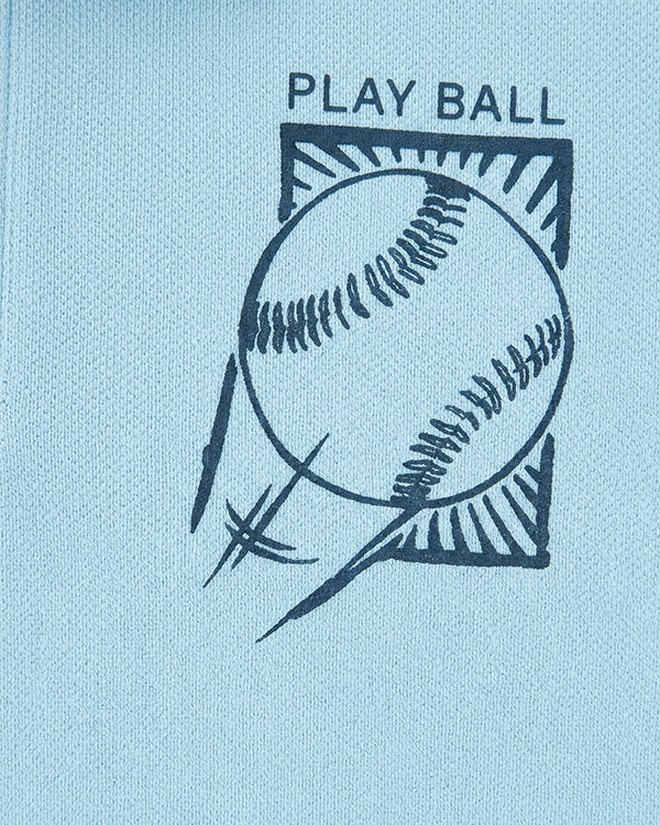 Toddler Boy Organic Cotton Polo T-Shirt With Ball Logo And Back Print