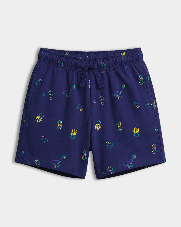 Toddler Boy Organic Cotton Sea Print T-Shirt & Short-Set