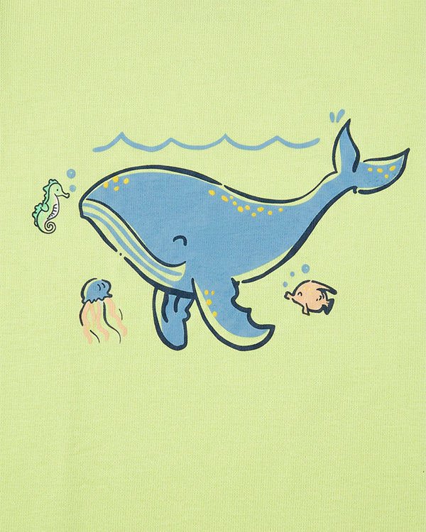Toddler Boy Organic Cotton Sea Print T-Shirt & Short-Set