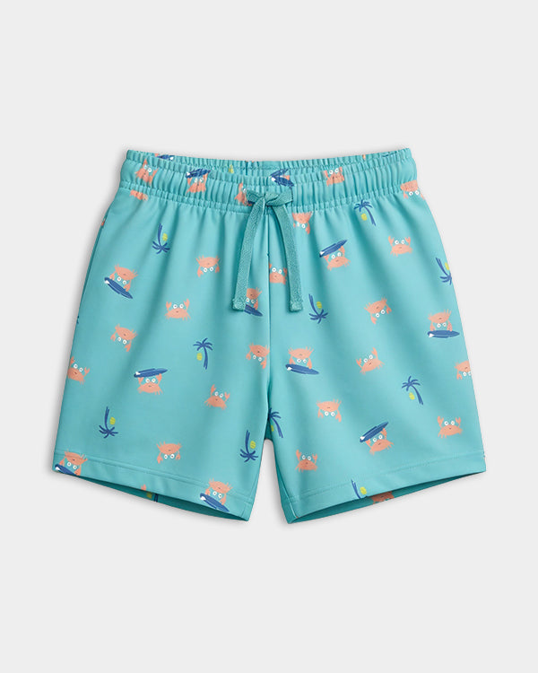 Toddler Boy Organic Cotton Tropical Print T-Shirt & Short-Set