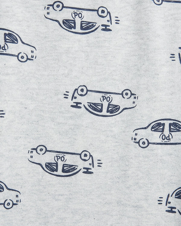 Toddler Boy Organic Cotton Car Print T-Shirt & Pant-Set