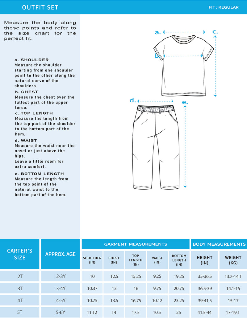 Toddler Boy Organic Cotton Car Print T-Shirt & Pant-Set