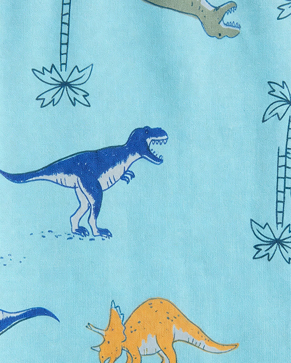 Toddler Boys Organic Cotton Dino Print T-Shirt & Pant Sleep-Set