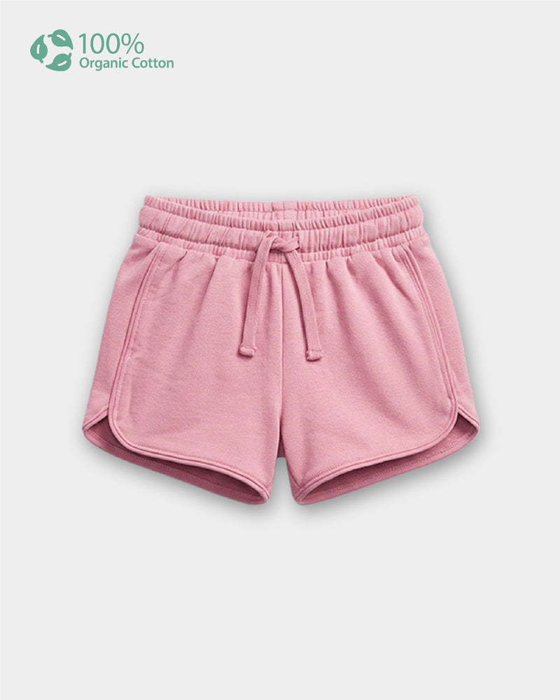 Toddler Girls Organic Cotton Solid Pull-On Shorts