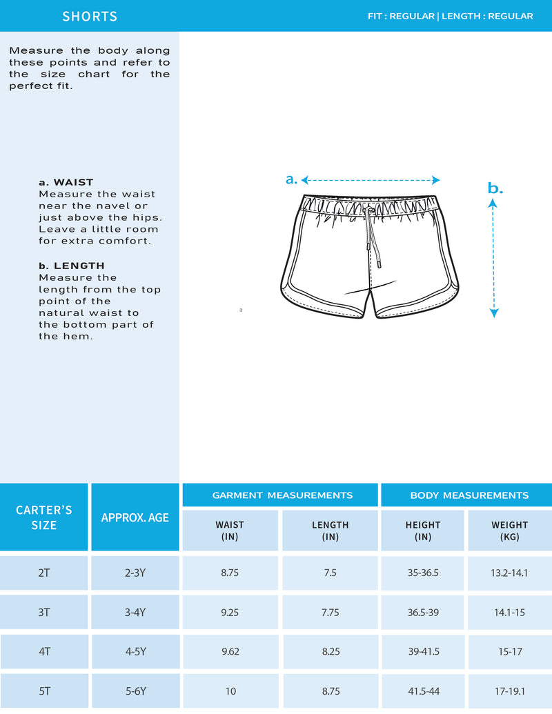 Toddler Girls Organic Cotton Solid Pull-On Shorts