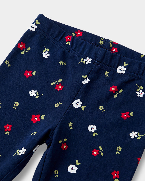 Toddler Girl 3-Pack Organic Cotton Leggings In Assorted Prints