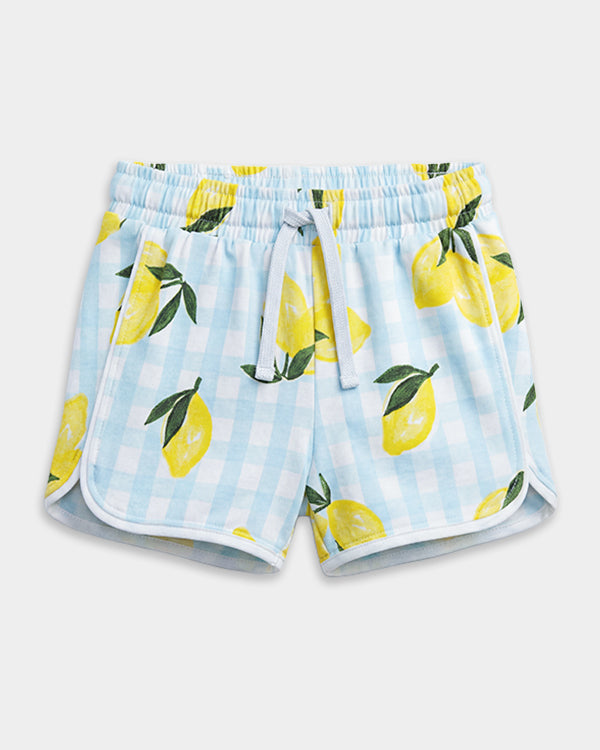 Toddler Girl Organic Cotton Fruit Print T-Shirt & Short-Set