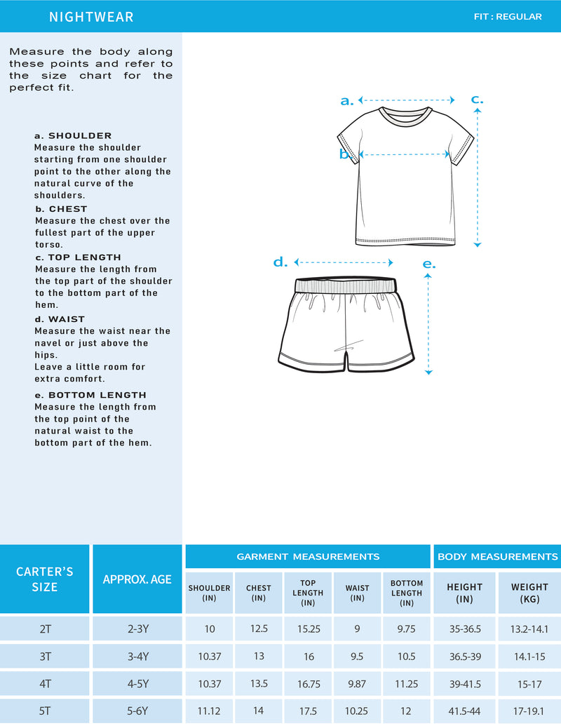Toddler Girl Organic Cotton Crab Print T-Shirt & Shorts Sleep-Set
