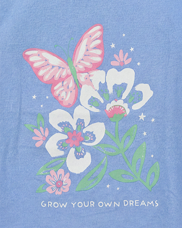 Toddler Girl Organic Cotton Floral Print T-Shirt & Pant Sleep-Set