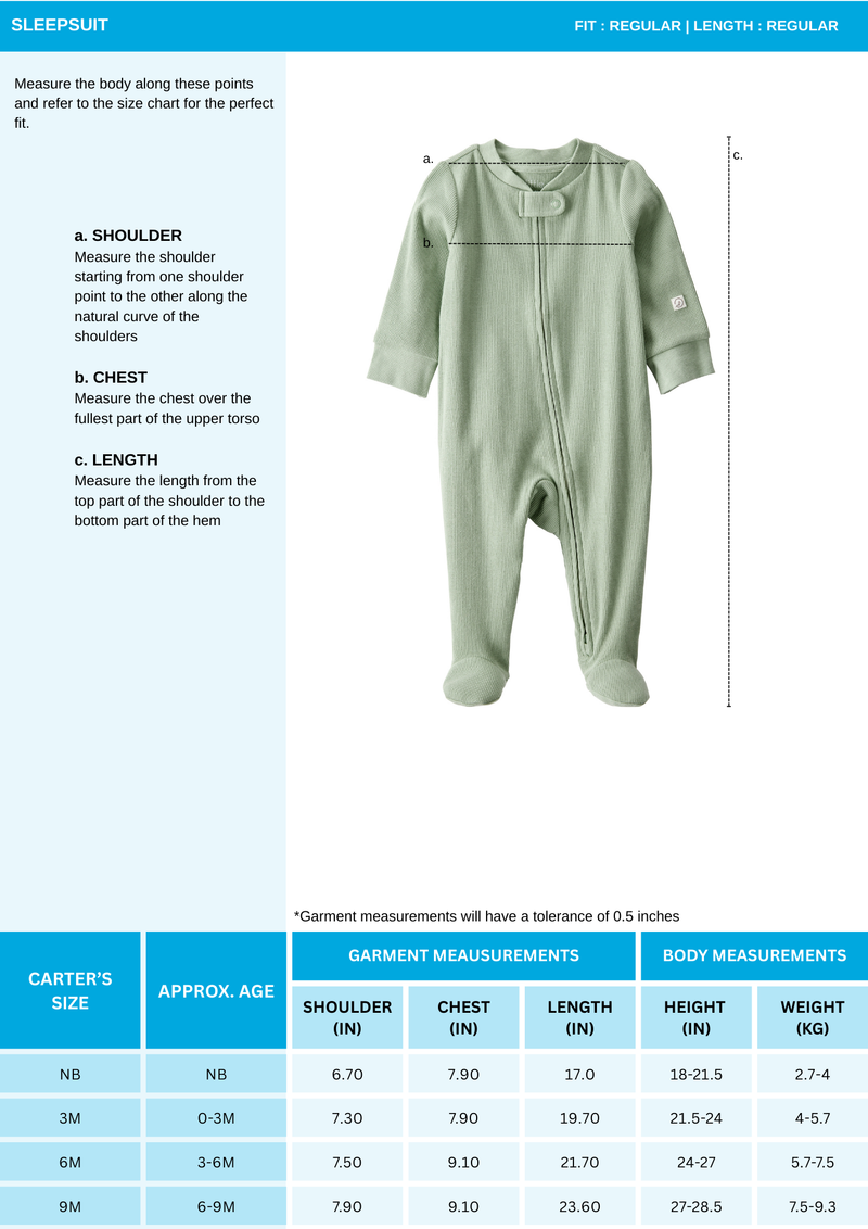 Baby Organic Cotton Sleep & Play Pajama in Sail Away